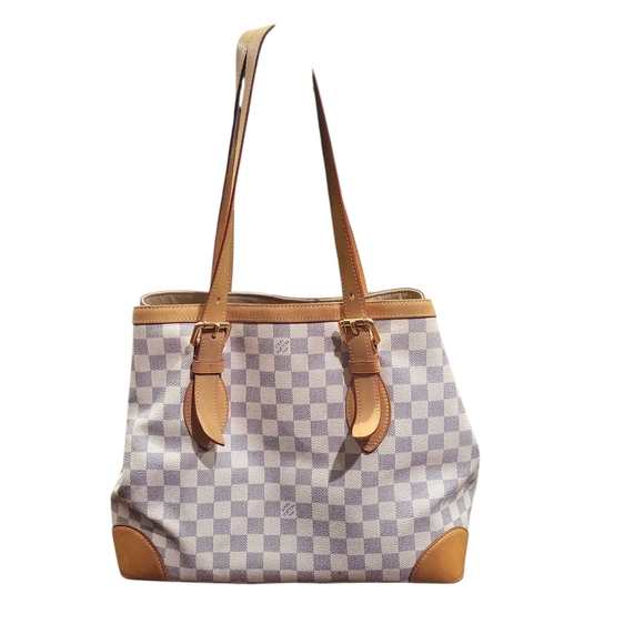 LOUIS VUITTON Damier Azur Hampstead MM Shoulder Hand Bag..w/COA !!!! - Picture 2 of 16